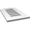 Ekena Millwork Arch Top Surface Mount PVC Gable Vent: Non-Functional, w/ 3-1/2"W x 1"P Standard Frame, 14"W x 22"H GVPAR14X2201SN - alternate 3